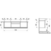  Laufen Тумба под умывальник Case [4013520754631]