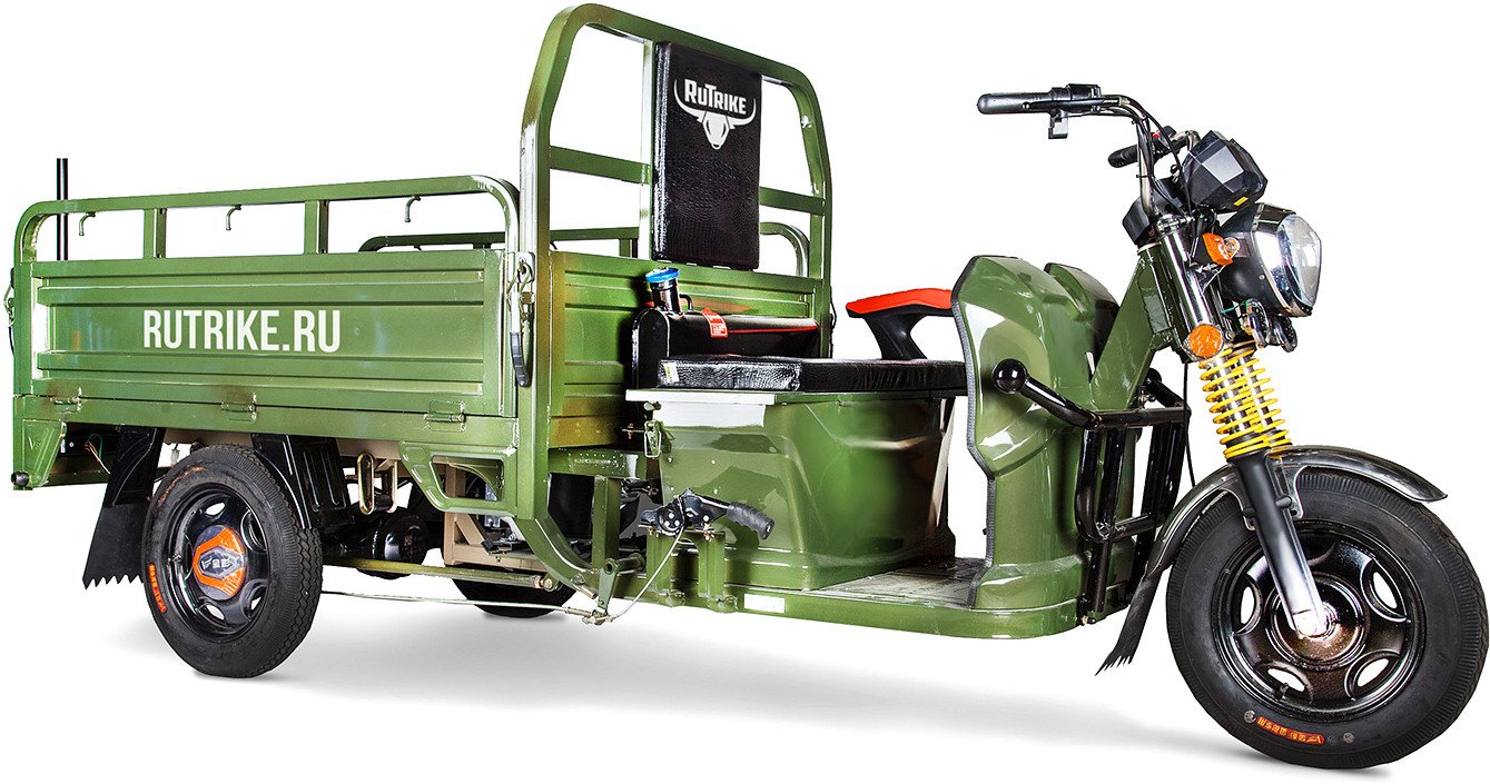 Грузовой электроскутер Rutrike Гибрид 1500 60V 1000W (зеленый)