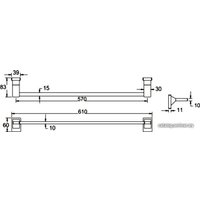 Держатель для полотенца Rose RG1617H