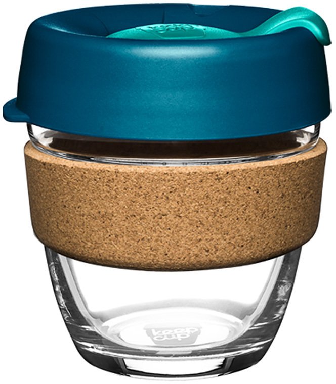 

Многоразовый стакан KeepCup Brew Cork S Polaris 227мл (синий)