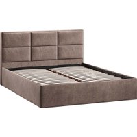 Кровать Трия Стелла Тип 1 c ПМ и заглушиной 160x200 (микровелюр Wellmart Latte)