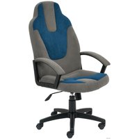 Игровое (геймерское) кресло TetChair Neo 3 (флок, серый/синий)