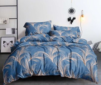 2-спальный комплект постельного белья с евро простыней Pandora № 11713-02 2сп с европростыней (полисатин)