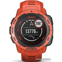Умные часы Garmin Instinct Solar (красное пламя)