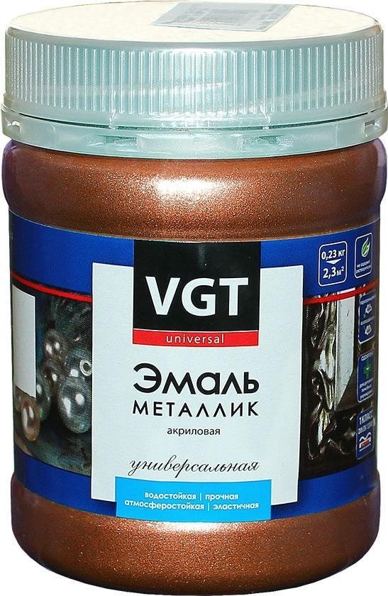 

Эмаль VGT Универсальная Металлик ВД-АК-1179 230 г (бронза)