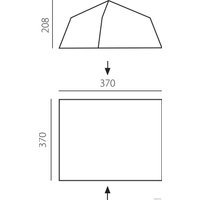 Тент-шатер BTrace Camp (зеленый)