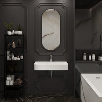 Умывальник Wellsee Clermont 302612000 с донным клапаном click-clack