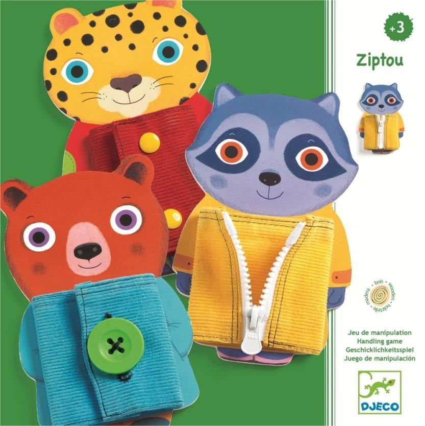 

Развивающая игра Djeco Застежки Зипту 01663