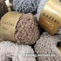 Пряжа для вязания Gazzal Alpaca Boucle 123 50 г 140 м (темно-бежевый)