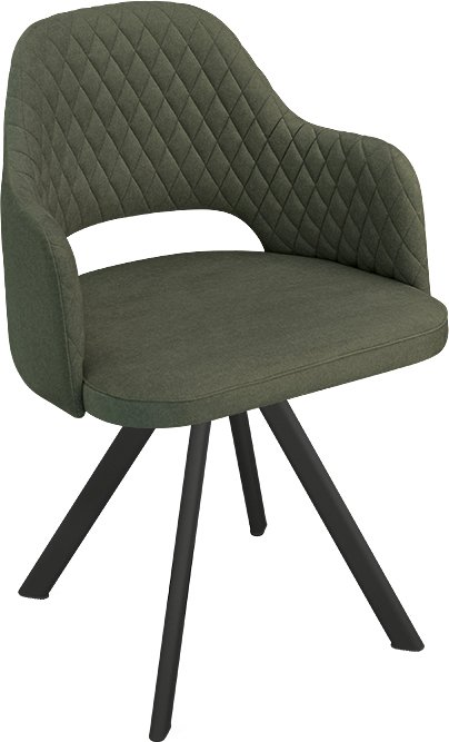

Стул с подлокотниками Трия Калипсо К2 (черный муар/микровелюр Jercy Deep Green)