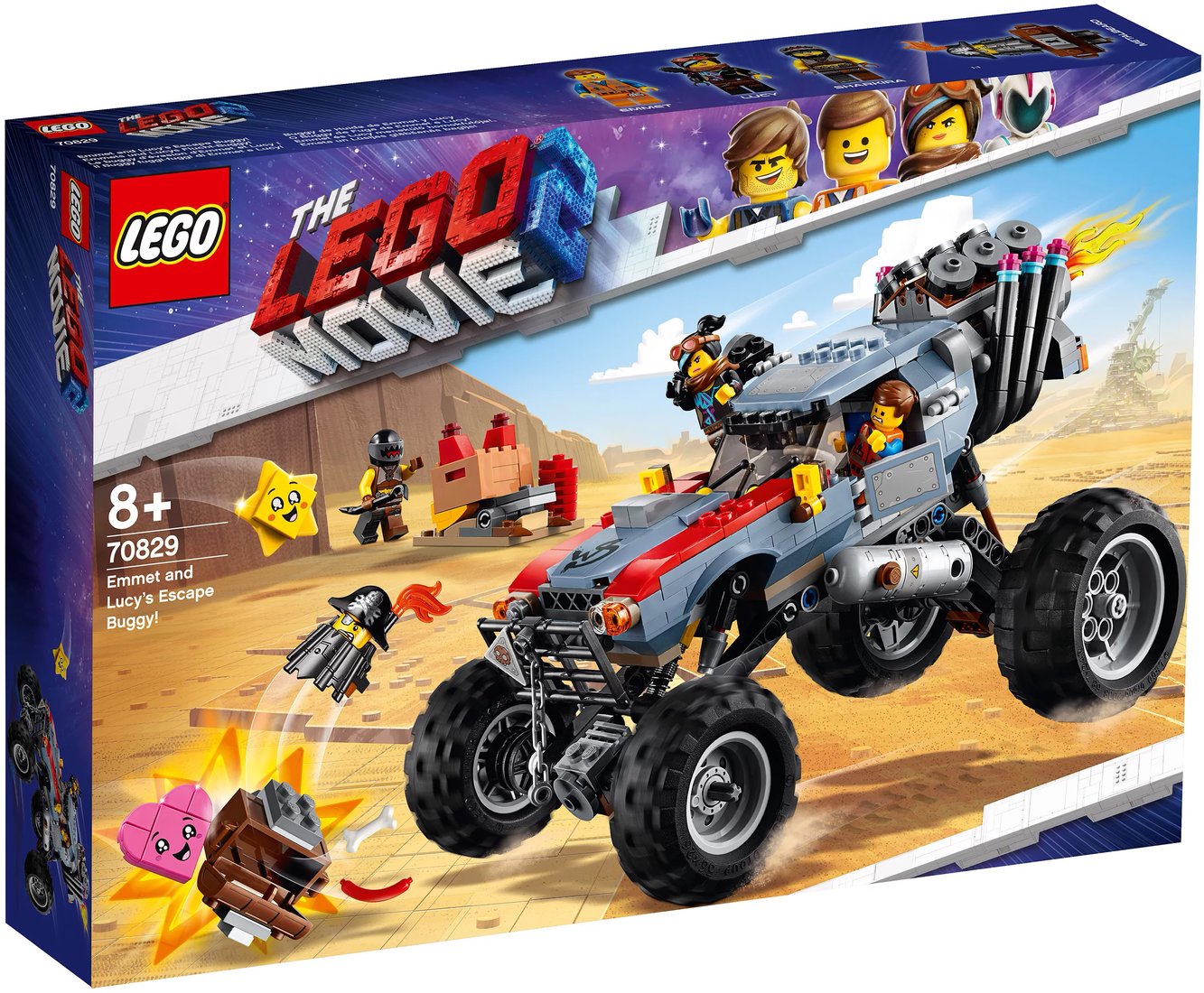 

Конструктор LEGO The LEGO Movie 2 70829 Побег Эммета и Дикарки на багги