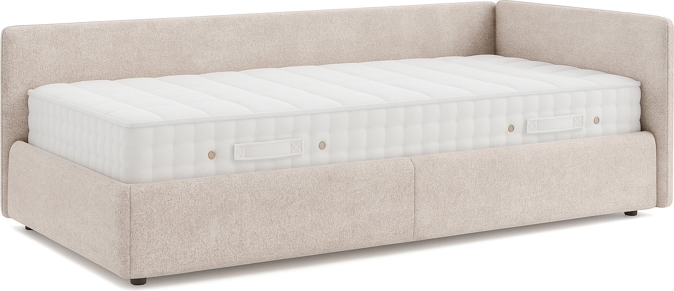 

Кровать-тахта Sonit Nicole правый 90x200 велюр River (03 бежевый)