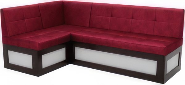 

Угловой диван Мебель-АРС Нотис левый 207x82x132 (бархат красный Star Velvet 3 Dark Red)