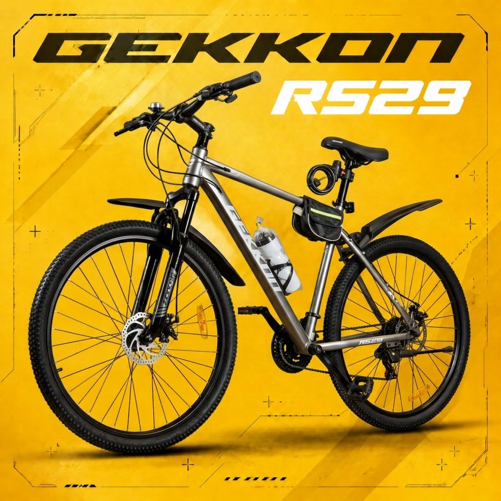 Велосипед Gekkon RS29 р.21 2026 (серый/белый)