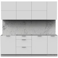 Готовая кухня Интермебель Микс Топ-37 2.2м без столешницы (белый премиум)