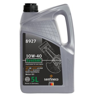 Моторное масло Senfineco SynthHC 10W-40 API SN ACEA A3/B4, 5л