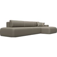 Угловой диван Лига диванов Лига-036 НПБ Модерн Лонг правый 127749 (экокожа Grifon 04 бежевый)