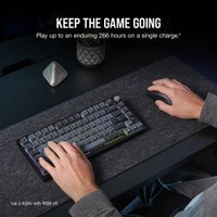 Клавиатура Corsair K65 Plus Wireless (темно-серый, Corsair MLX Red, нет кириллицы)