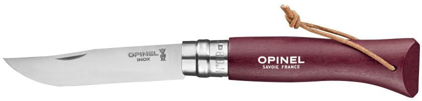 

Складной нож Opinel N°8 Trekking темляк (бордовый)