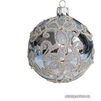 Елочная игрушка Орбитал Шар Д-389 200-078-2 (8см, голубой глянец)