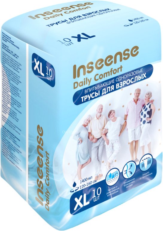 

Подгузники для взрослых Inseense XL Ins10aduetXL (10 шт)