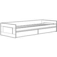 Кровать-тахта Mio Tesoro Сириус раздвижная 90x200 2.02.08.450.1 (белый)