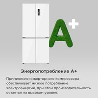 Четырёхдверный холодильник MAUNFELD MFF190NFDSX