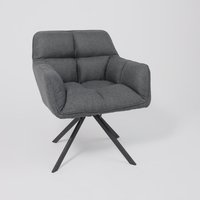 Интерьерное кресло AksHome Virginia (темно-серый MQ001-5/черный)