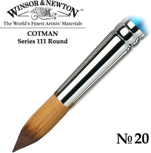 

Кисть для рисования Winsor & Newton Cotman 111 №20 5301019