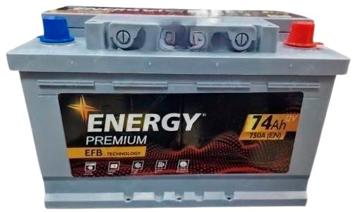 

Автомобильный аккумулятор Energy Premium EFB R+ (74 А·ч)