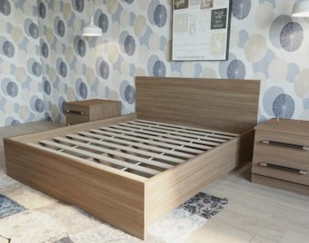 Кровать Rikko Амелина 200x90 (ясень шимо темный)