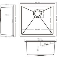 Кухонная мойка Schtoff Undermount Best Decor Black 4545