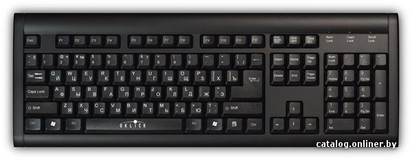 Клавиатура Оклик 120 M Standard Keyboard Black