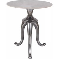 Журнальный столик Signal Snake (белый/серебряный)