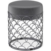 Пуфик Sheffilton SHT-B13 (угольно-серый/графит муар)