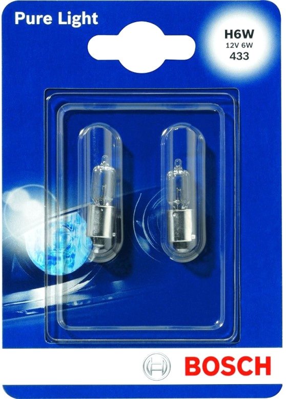 

Лампа накаливания Bosch H6W Pure Light 2шт