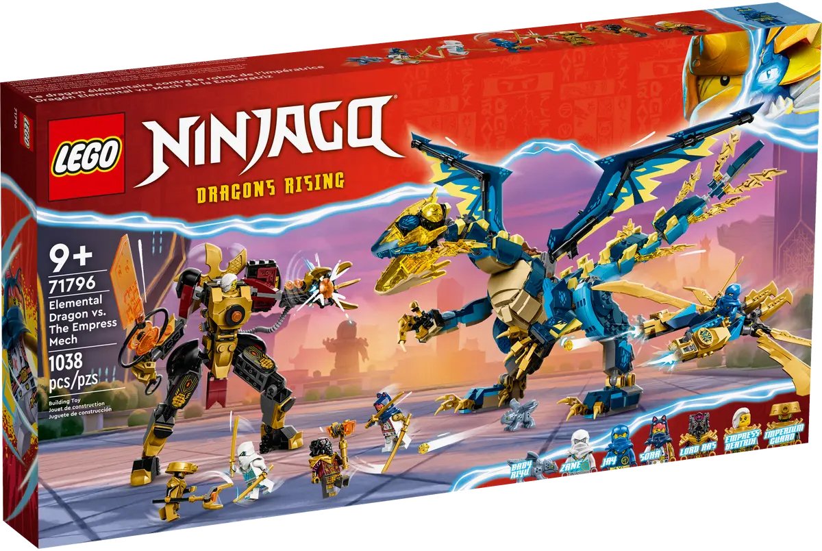 

Конструктор LEGO Ninjago 71796 Стихийный Дракон против Робота-императрицы