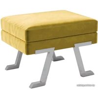 Банкетка Hype Mebel Битл (белый/золото)