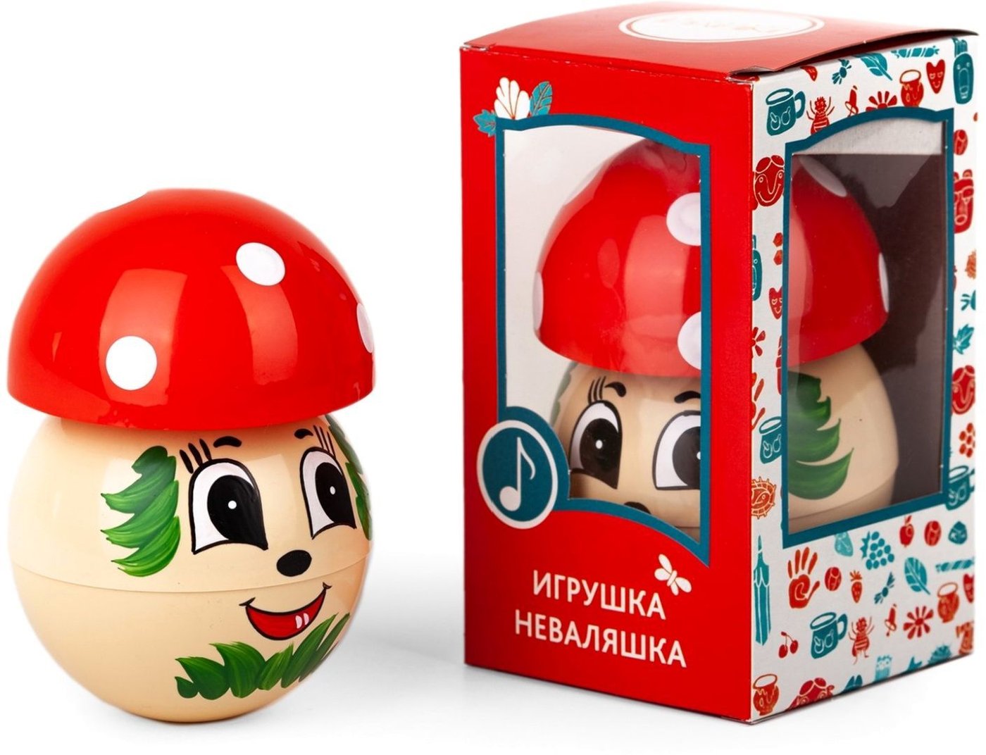 

Развивающая игрушка Котовские неваляшки Грибочек 6C-019