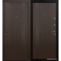 Металлическая дверь Стальная Линия Йорк для квартиры 80 (дуб крафтовый)