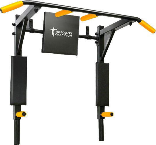 

Турник с брусьями Absolute Champion Триумф АЧ 10091 (черный, желтые ручки)