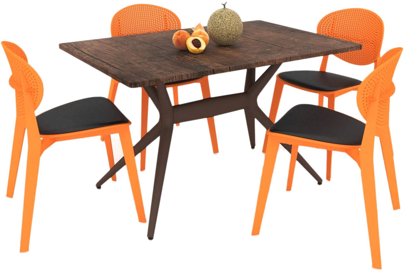 

Обеденная группа Sheffilton SHT-DS125 (палисандр/коричневый/оранжевый/черный)