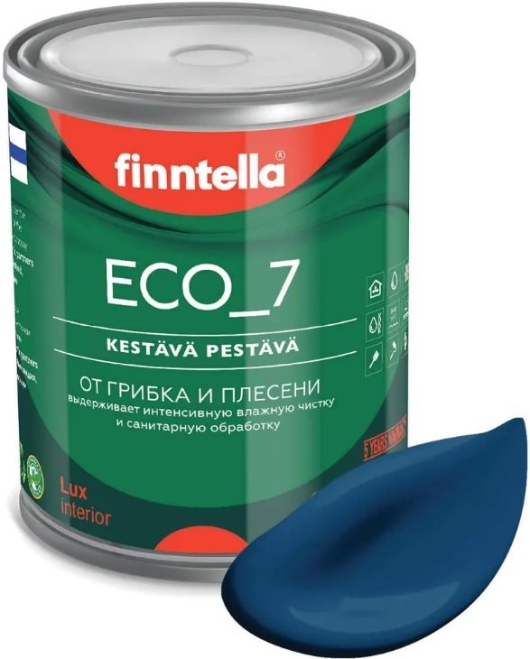 

Краска Finntella Eco 7 Sininen Kuu F-09-2-1-FL003 0.9 л (лазурно-синий)