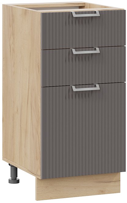 

Шкаф напольный Трия Кимберли 1Н4Я3 (дуб крафт золотой/муссон)