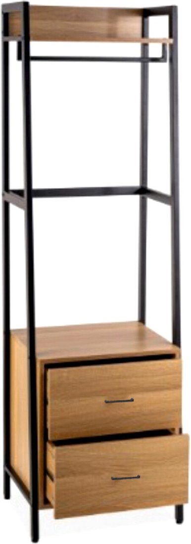

Стенка Millwood Сканди 7 53.2x40x200 (дуб золотой Craft/металл черный)