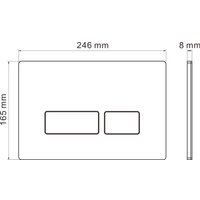 Унитаз подвесной Roxen Antares One Rimless 6 в 1 StounFix Dual Fresh 605017 (кнопка: матовая)