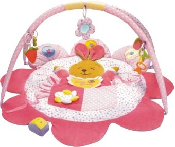 Развивающий коврик Baby Mix ТК/3133C Зайка розовый