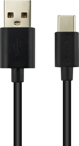 Кабель Canyon UC-2 CNE-USBC2B USB Type-A - USB Type-C (1.8 м, черный)