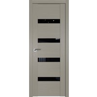 Межкомнатная дверь ProfilDoors 2.81XN R 80x200 (стоун, стекло черный триплекс)