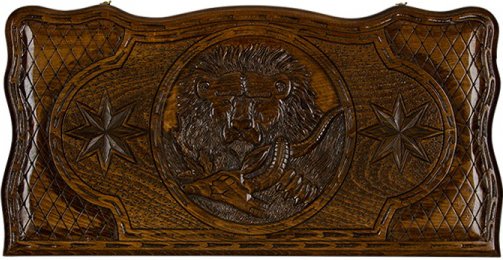 

Шашки/нарды Mirzoyan Лев с Добычей am008